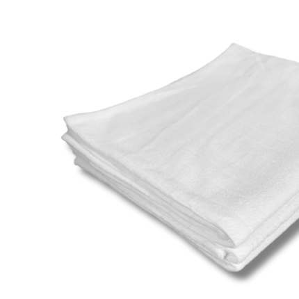 Pano de Prato Branco - Pacote com 12 unidades